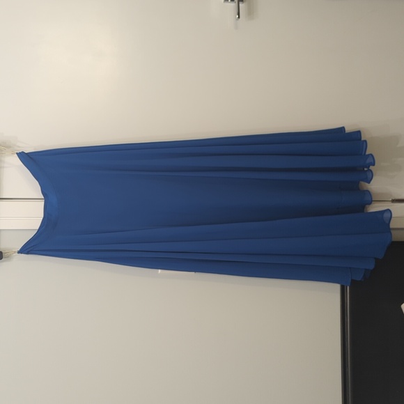 Lucy Paris Blue Flowy Maxi Skirt - Picture 2 of 7